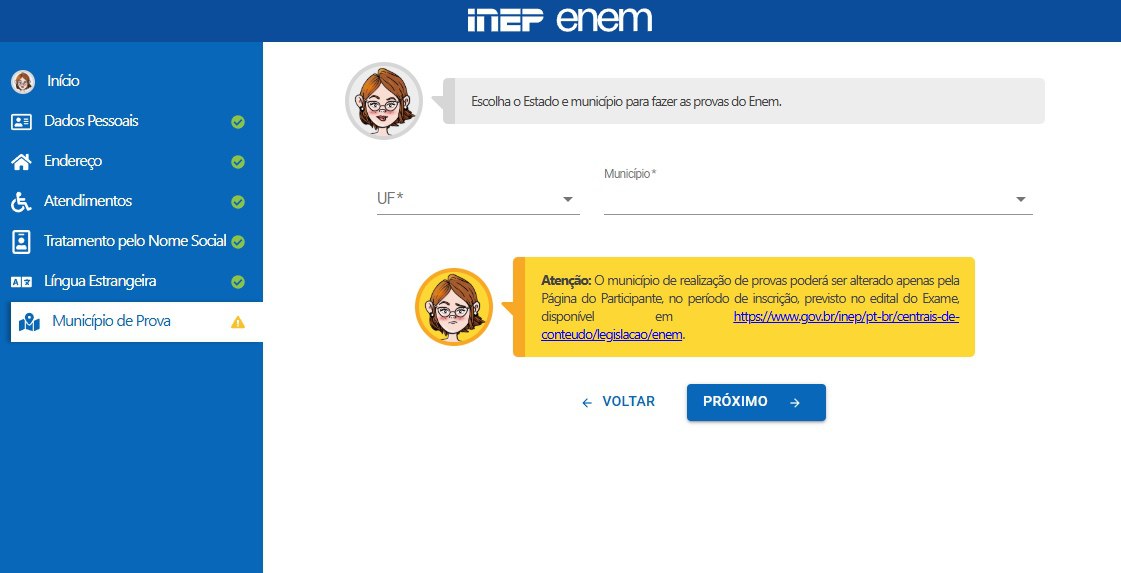 Inscrições enem